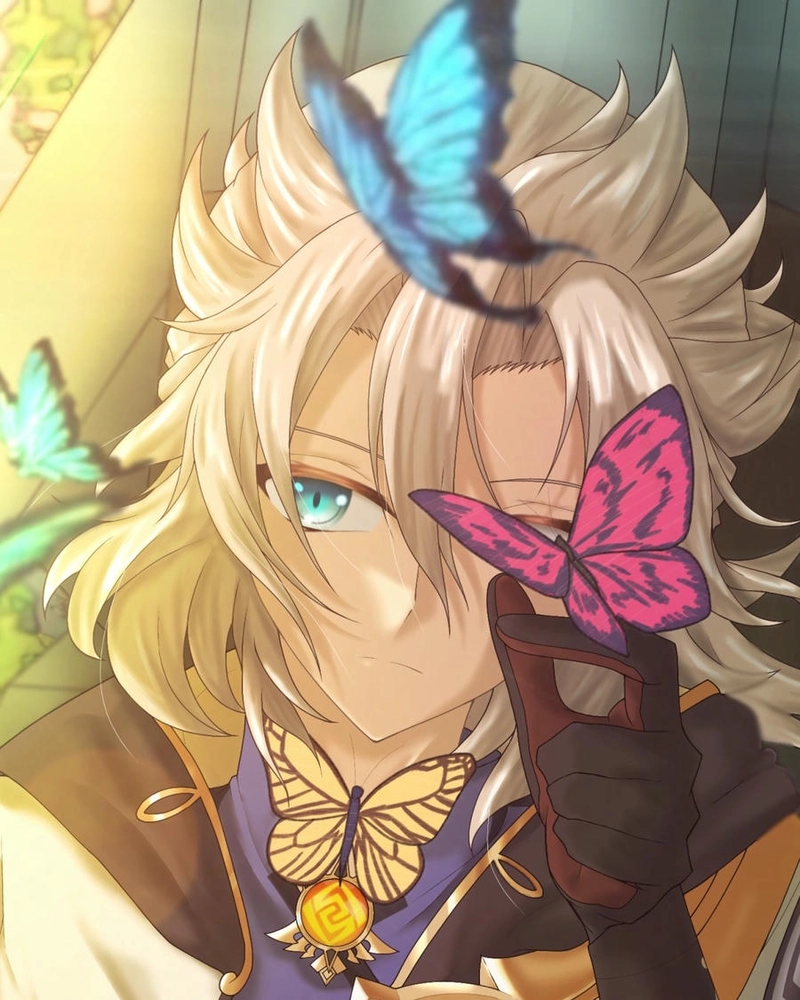 Albedo smile dễ thương