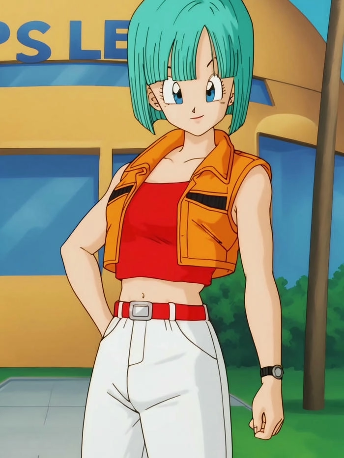 Bulma với vóc dáng gợi cảm