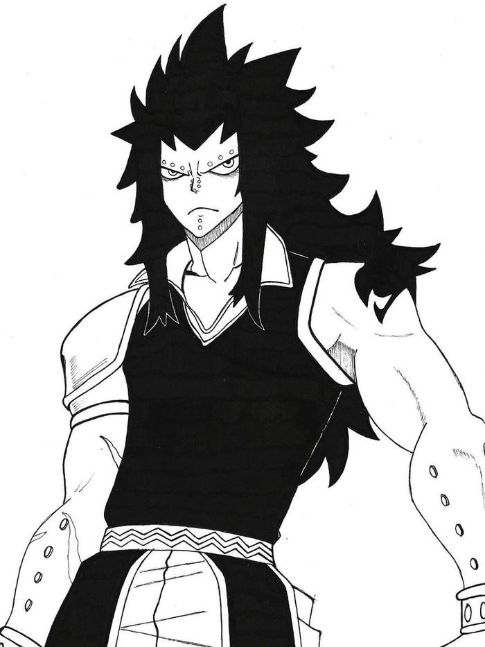 Ảnh Gajeel Redfox fan vẽ