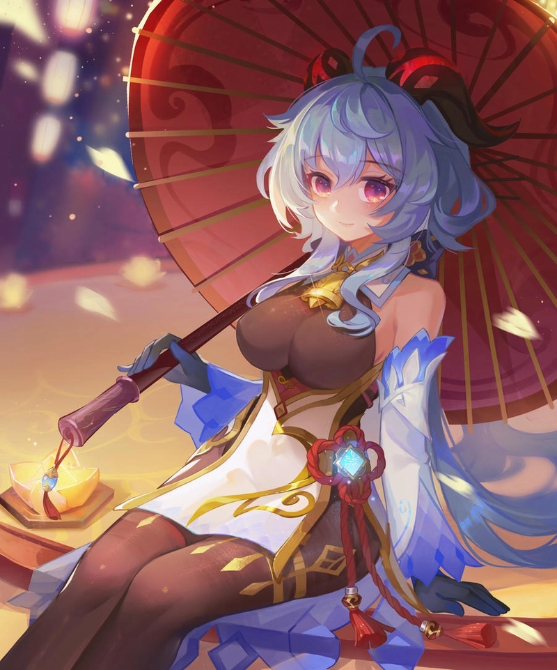 Ảnh Ganyu đáng yêu dễ thương