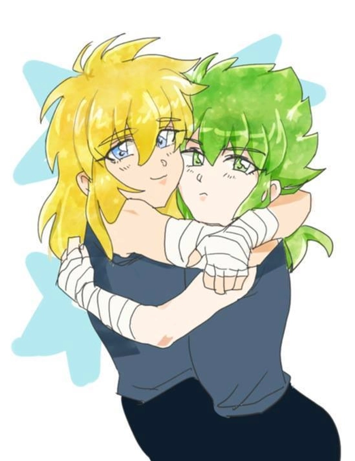 Ảnh Hyoga x Shun đáng yêu