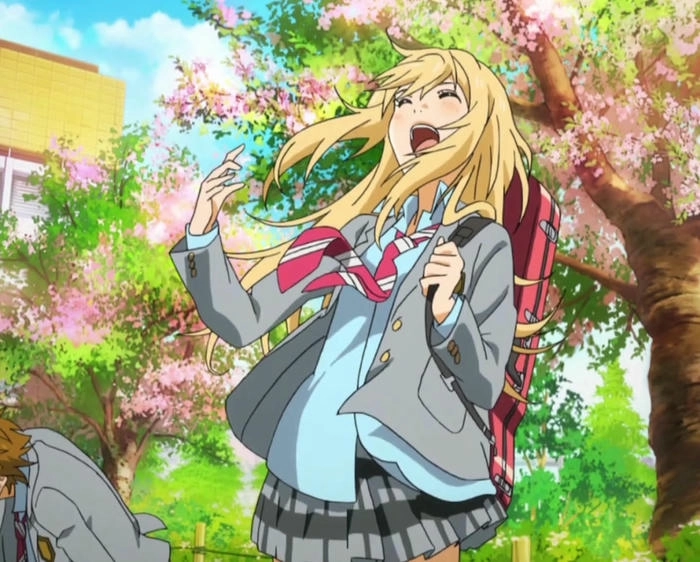 Kaori Miyazono cười dễ thương