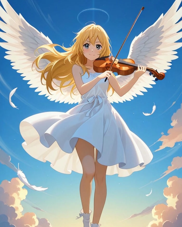 Kaori Miyazono tóc vàng xinh