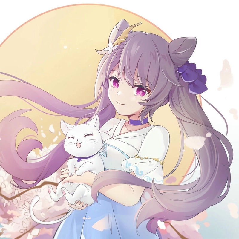 Ảnh Keqing đáng yêu ngọt ngào