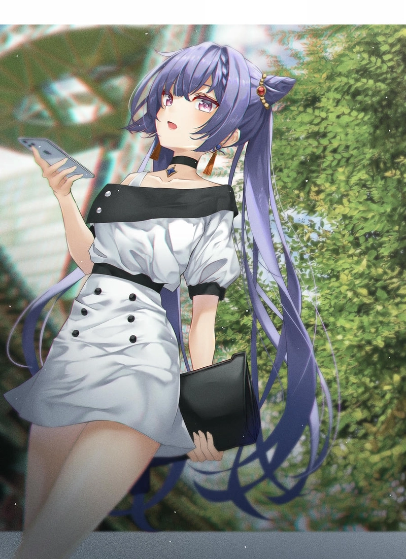 Ảnh Keqing đáng yêu