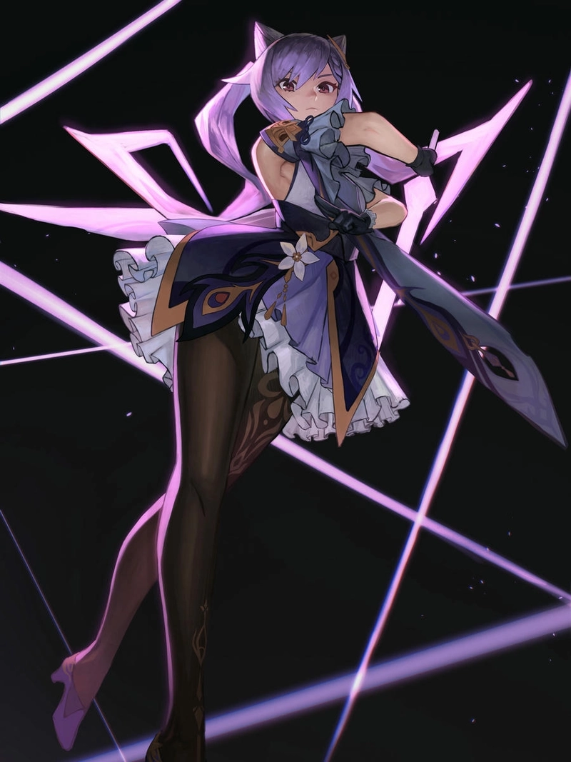 Ảnh Keqing đẹp dễ thương