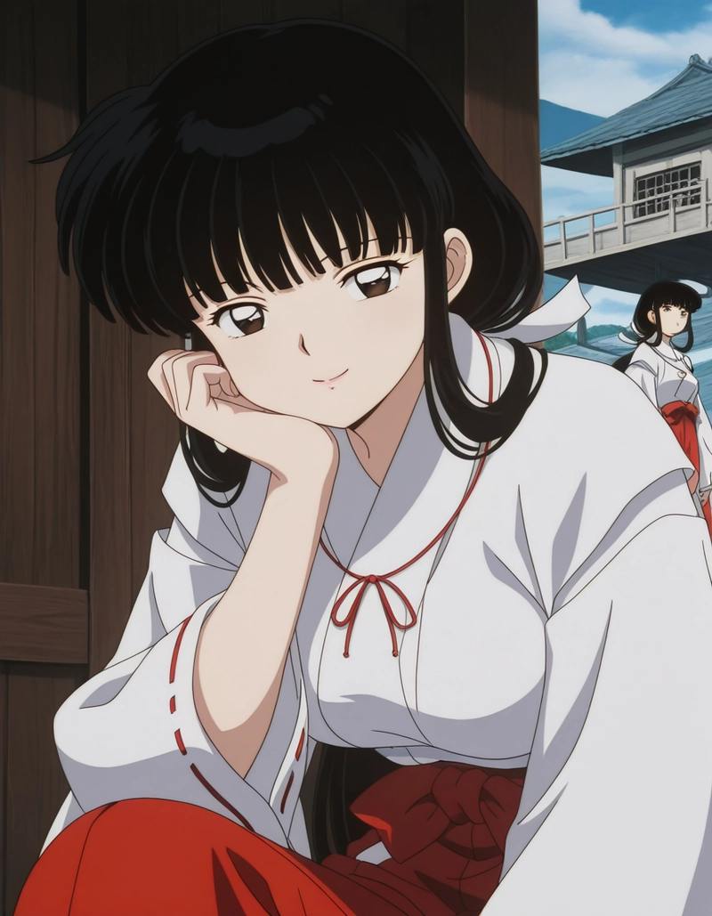 Ảnh Kikyo cười mỉm