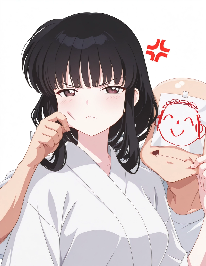 Ảnh Kikyo véo má