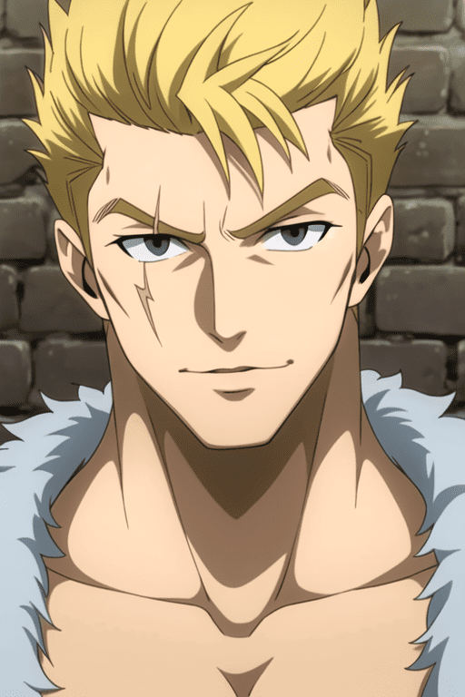 Ảnh Laxus Dreyar cười mỉm