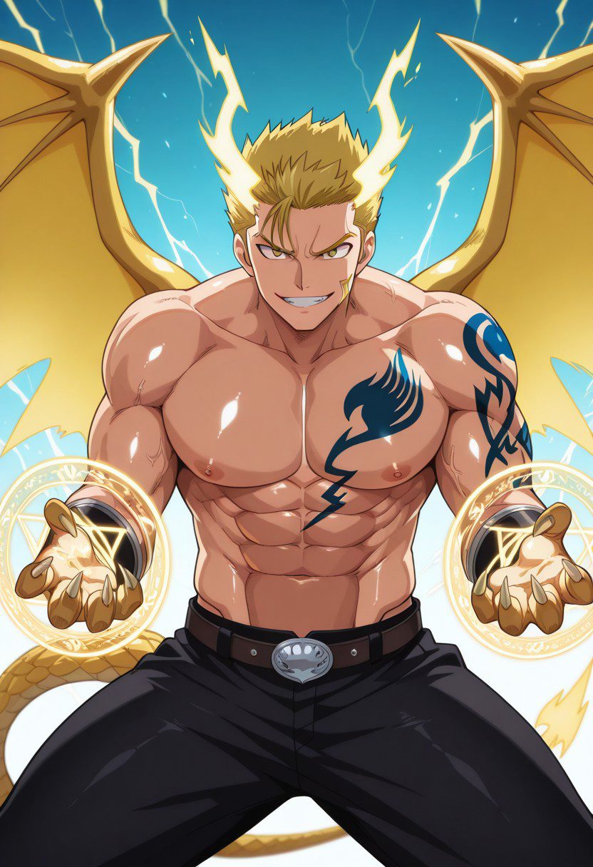 Ảnh Laxus Dreyar fan vẽ