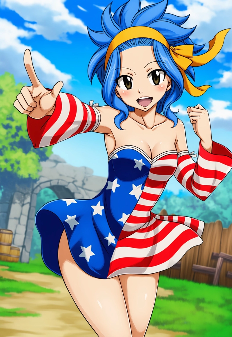 Ảnh Levy McGarden vui vẻ