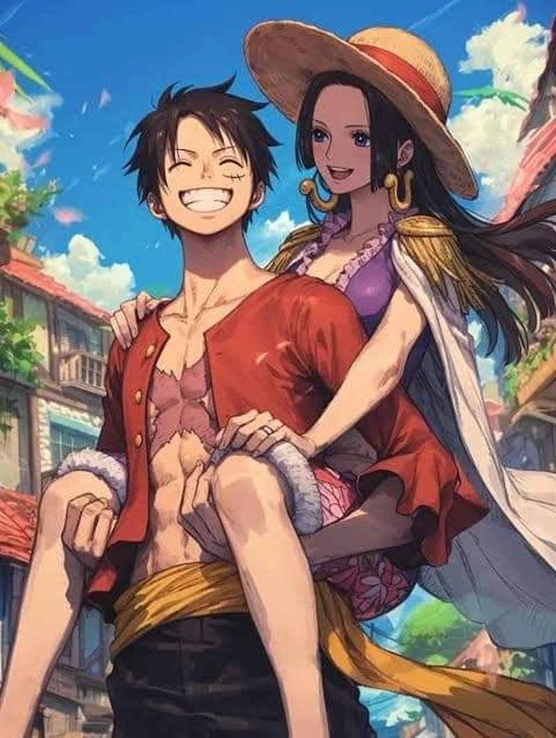 Ảnh Luffy cùng Boa Hancock đẹp