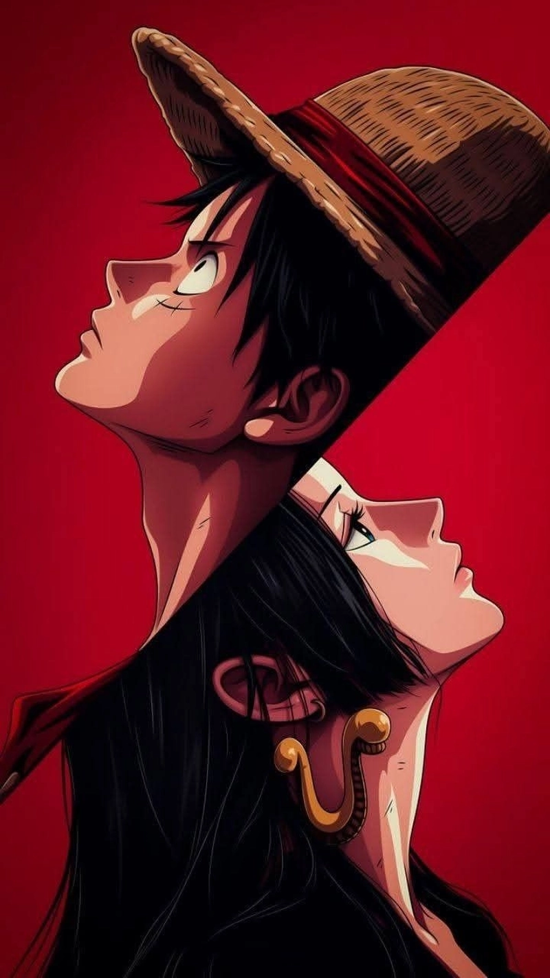 Ảnh Luffy và Boa Hancock đáng yêu