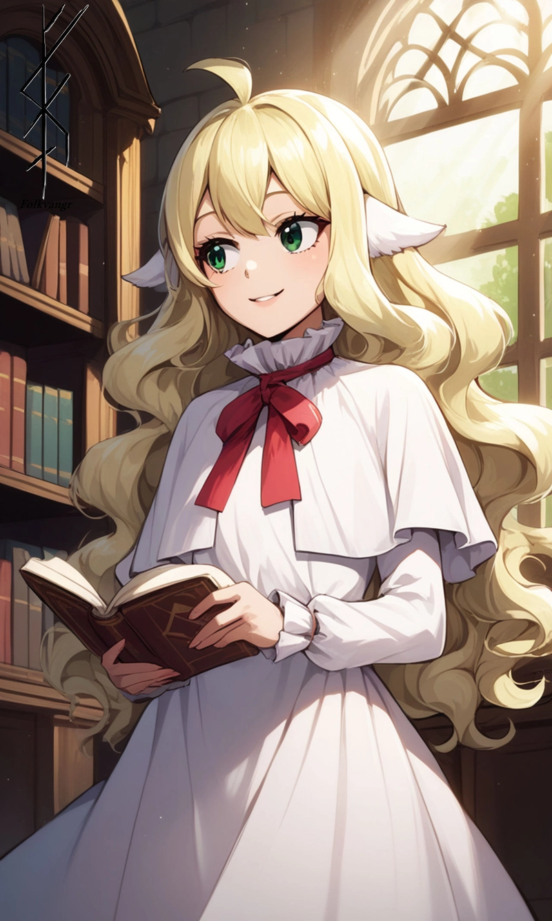 Ảnh Mavis Vermillion đọc sách