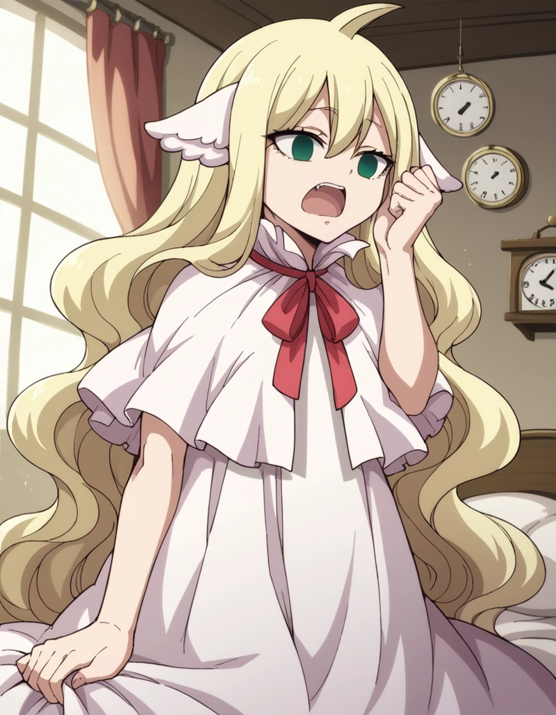 Ảnh Mavis Vermillion ngáp