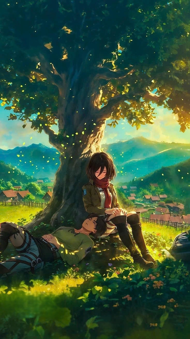 Ảnh Mikasa và Eren tình cảm đẹp