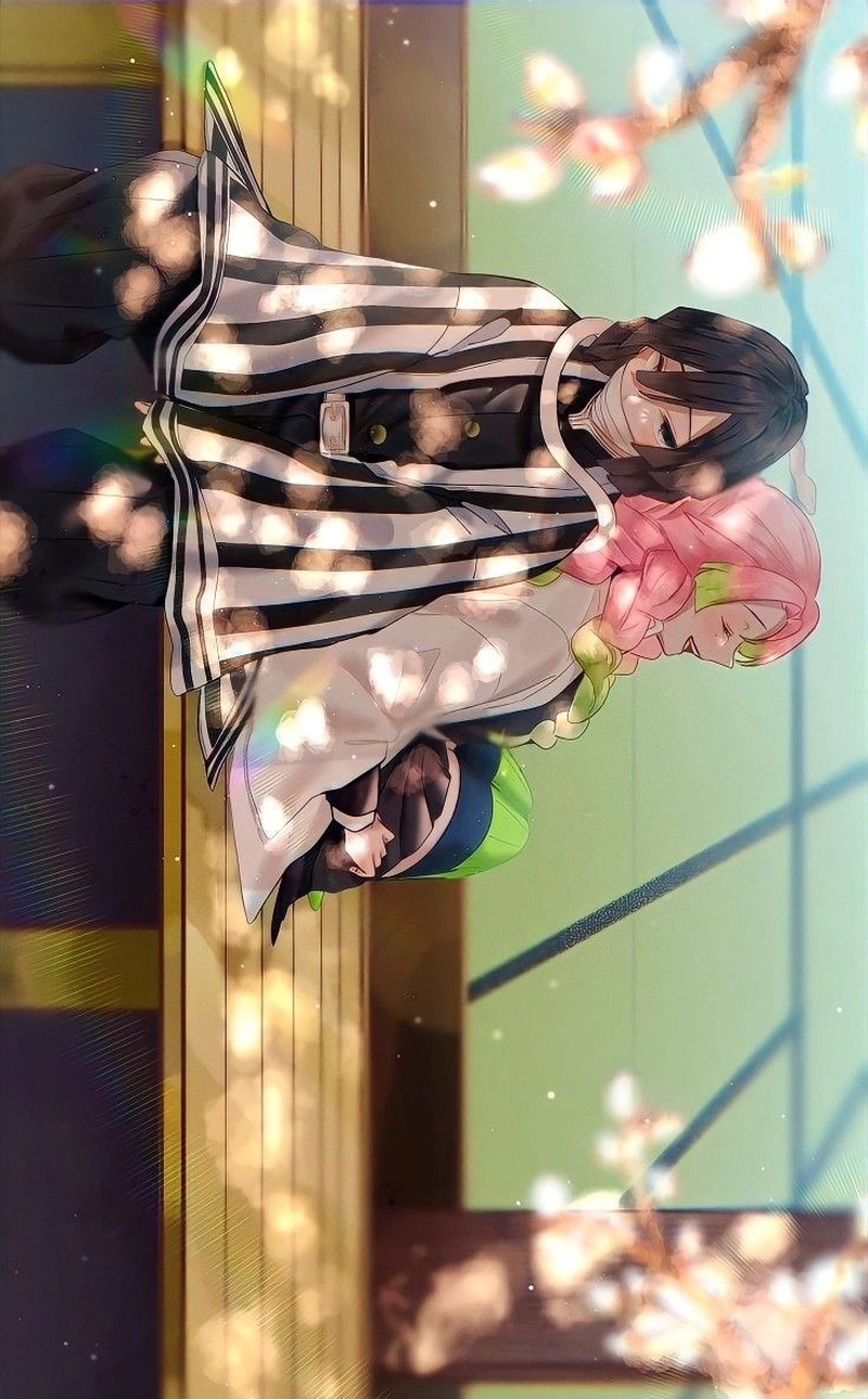 Ảnh Mitsuri và Obanai đáng yêu