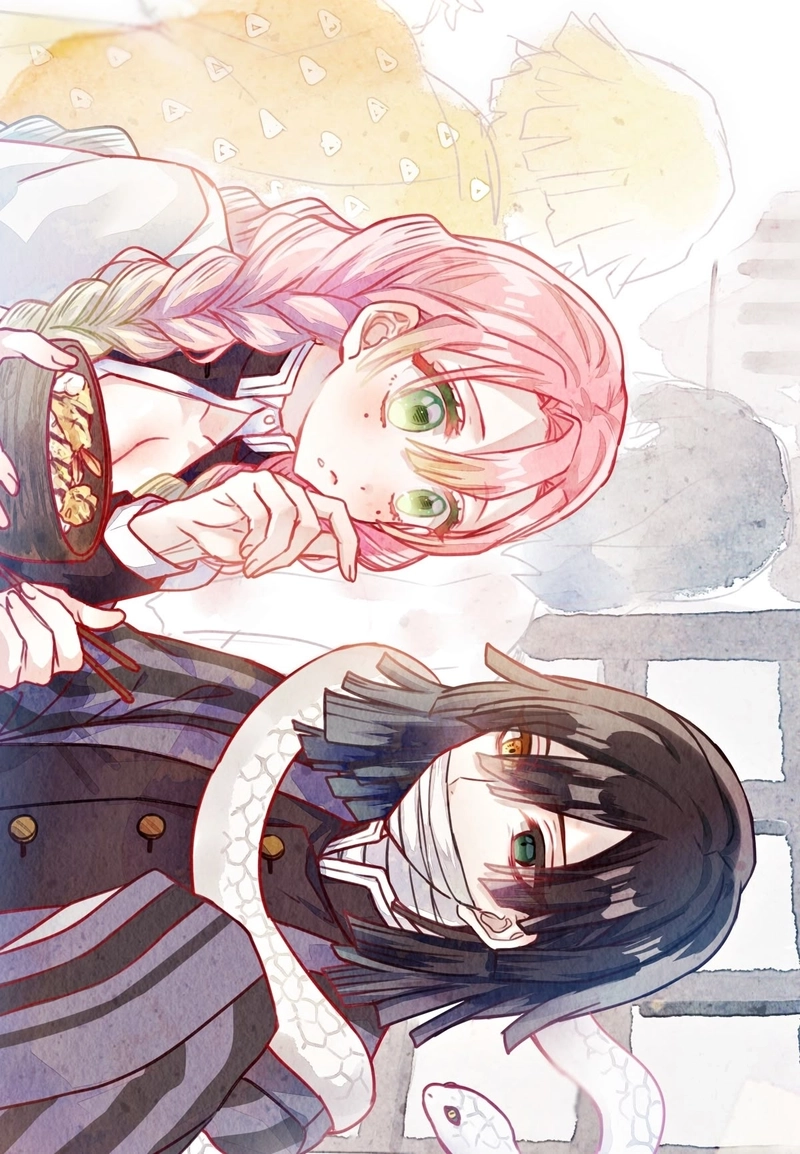 Ảnh Mitsuri x Obanai tình cảm