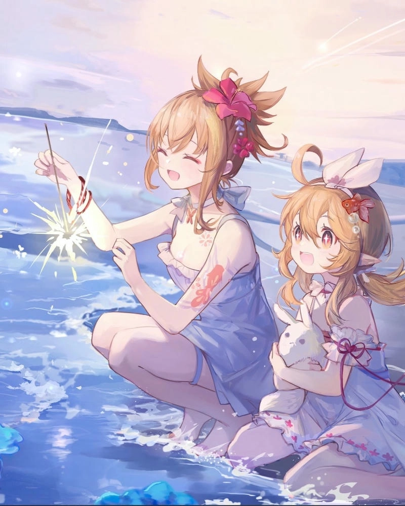 Ảnh Naganohara Yoimiya nhí nhảnh dễ thương