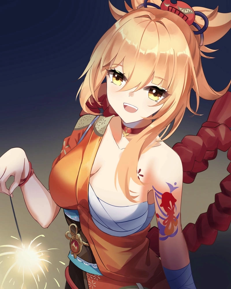 Ảnh Naganohara Yoimiya trẻ trung cute