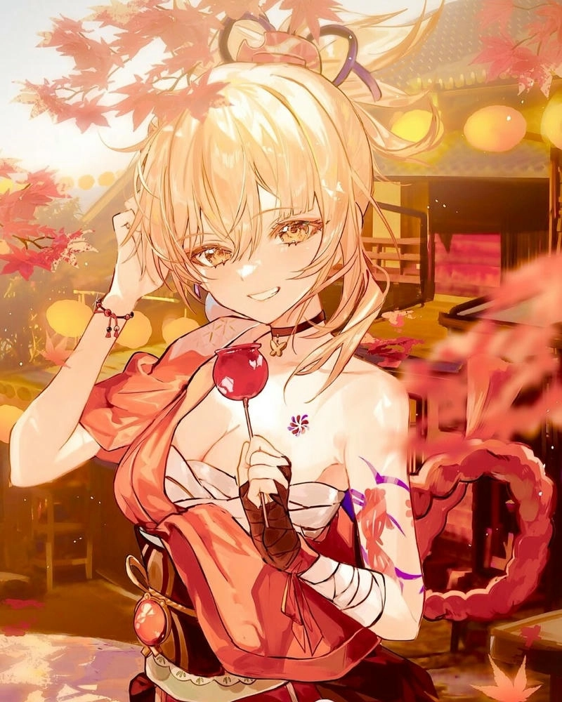 Ảnh Naganohara Yoimiya xinh đẹp cute