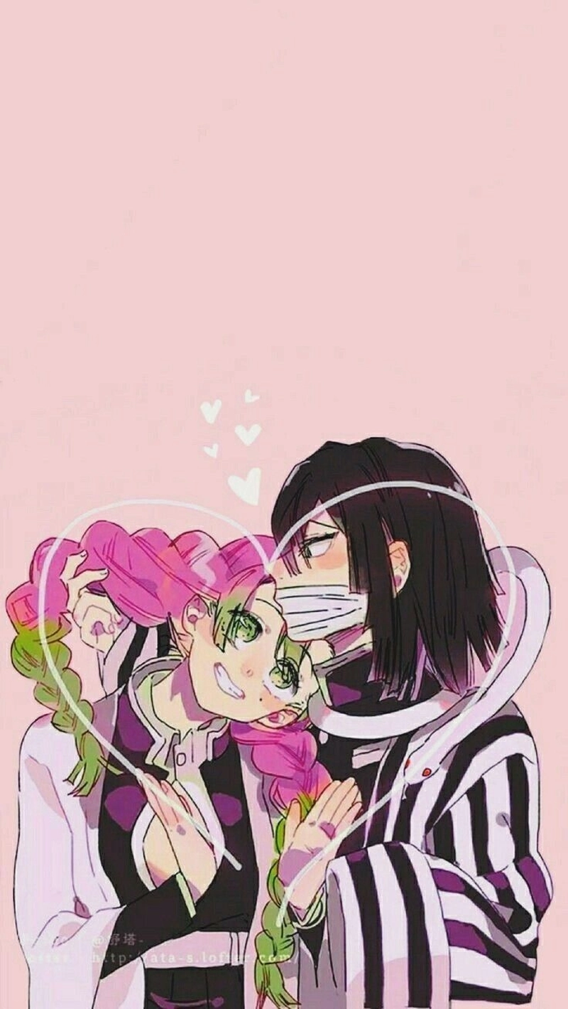 Ảnh Obanai cùng Mitsuri lãng mạn