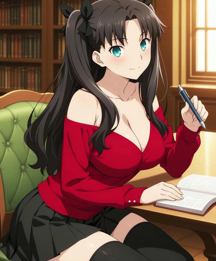 Ảnh anime Rin Tohsaka siêu đẹp 
