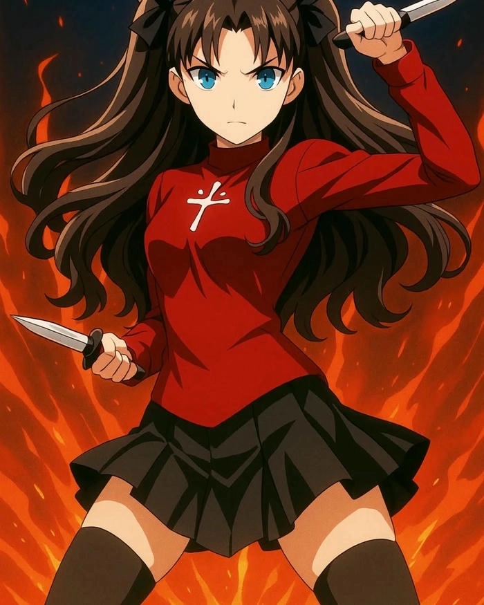 Hình nền Rin Tohsaka siêu cute