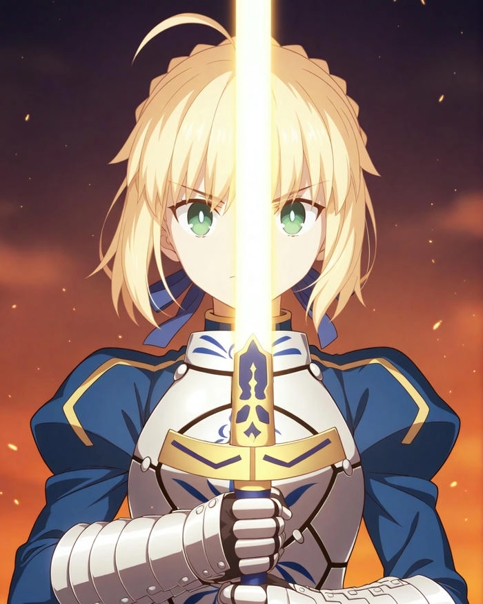 Ảnh Saber tóc vàng xinh đẹp