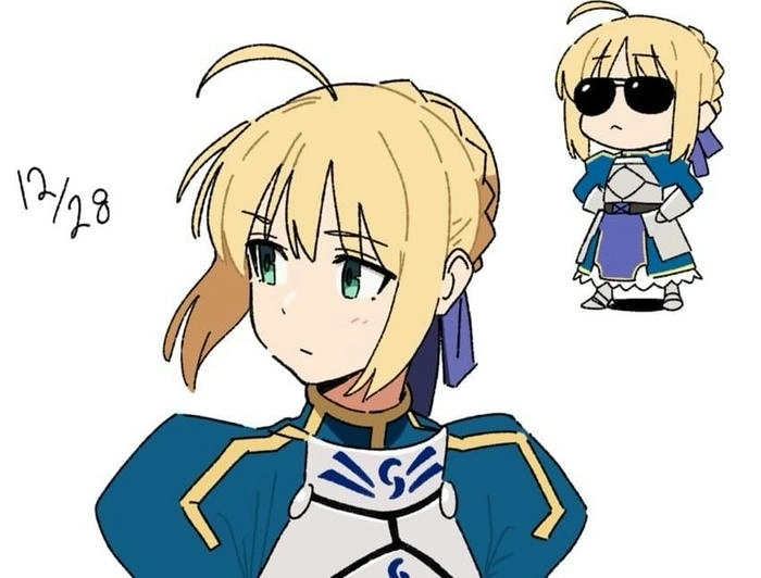 Saber mắt xanh cute