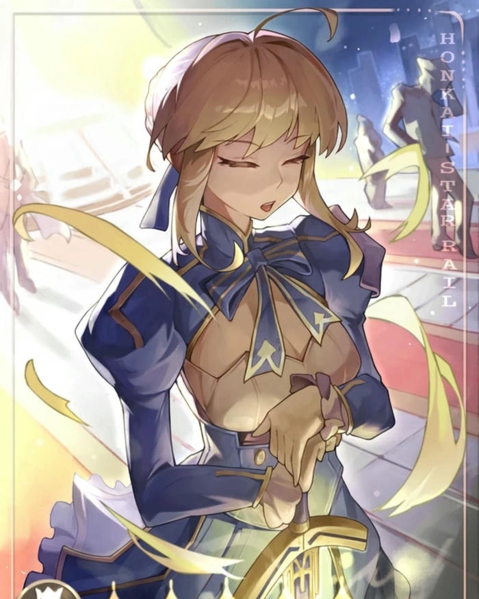 Hình vẽ Saber dễ thương