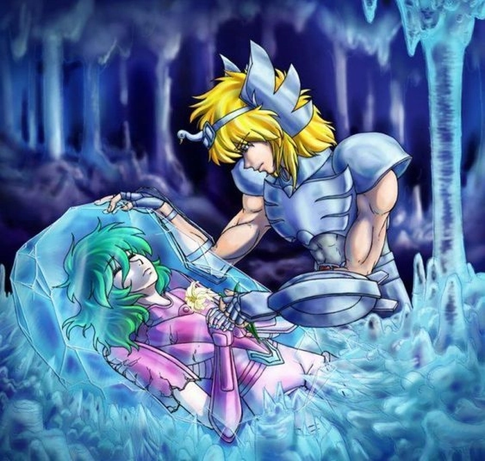 Ảnh Shun với Hyoga đáng yêu