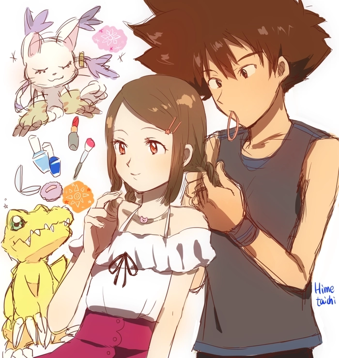 Ảnh Taichi và Hikari đẹp