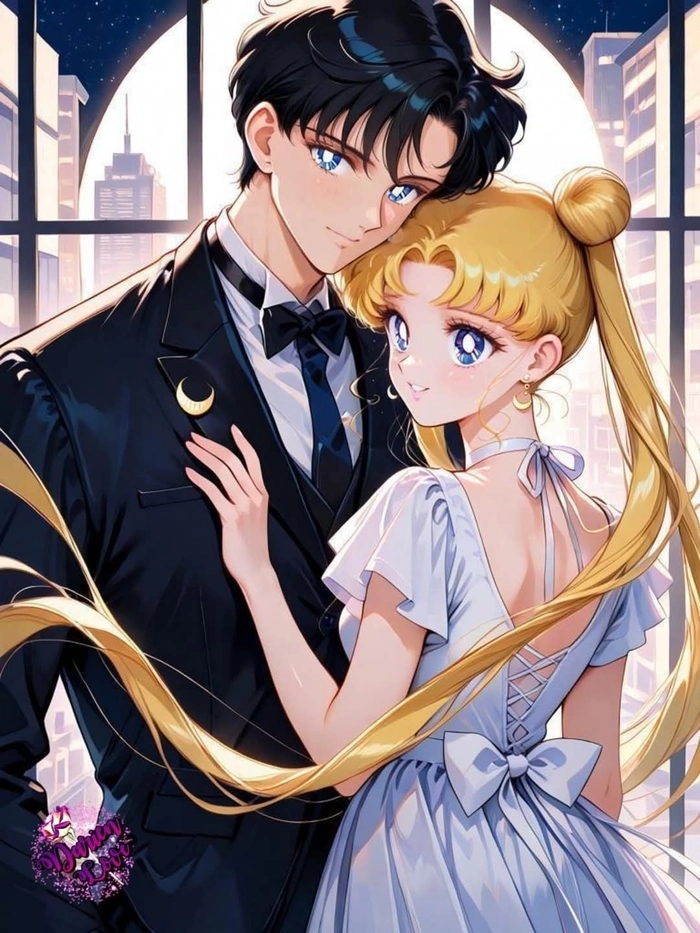 Ảnh Usagi và Mamoru siêu cute