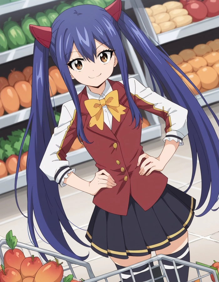 Ảnh Wendy Marvell đi siêu thị