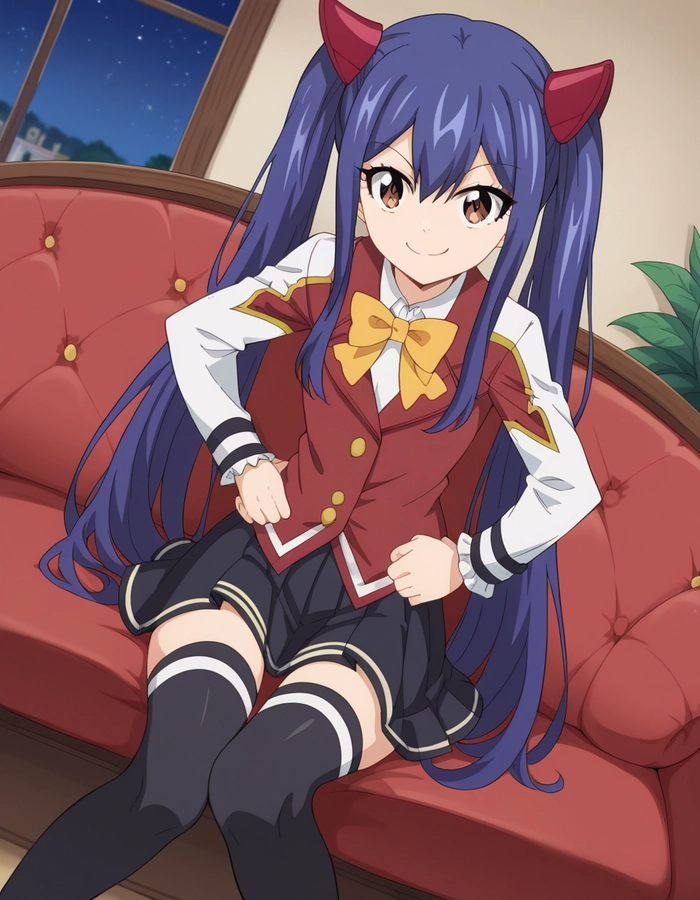 Ảnh Wendy Marvell ngồi ghế