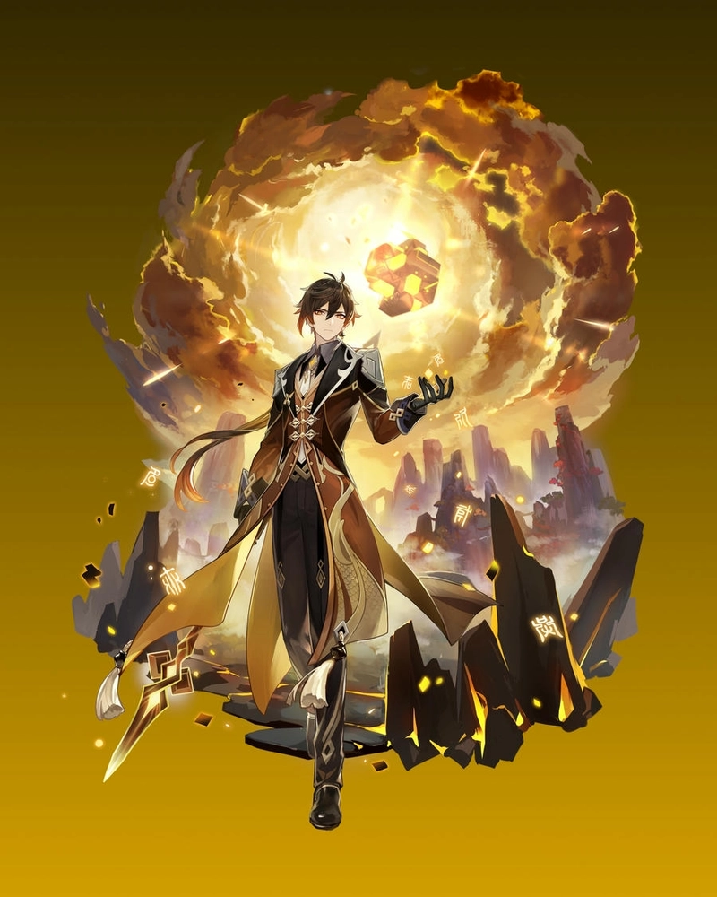 Ảnh Zhongli cuốn hút