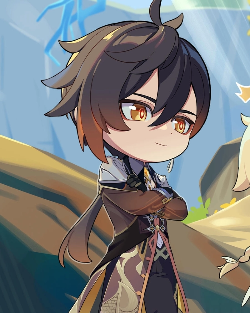 Ảnh Zhongli đẹp phong cách