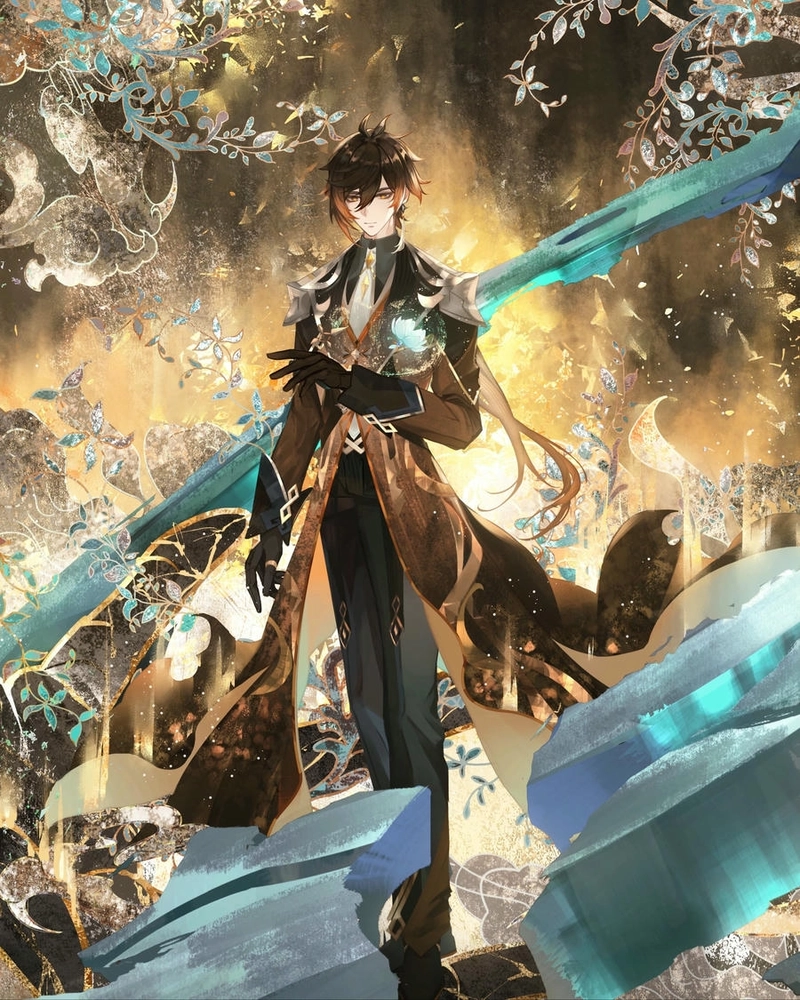 Ảnh Zhongli sành điệu