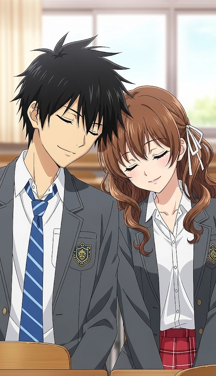 Ảnh anime đôi Miyo và Kento