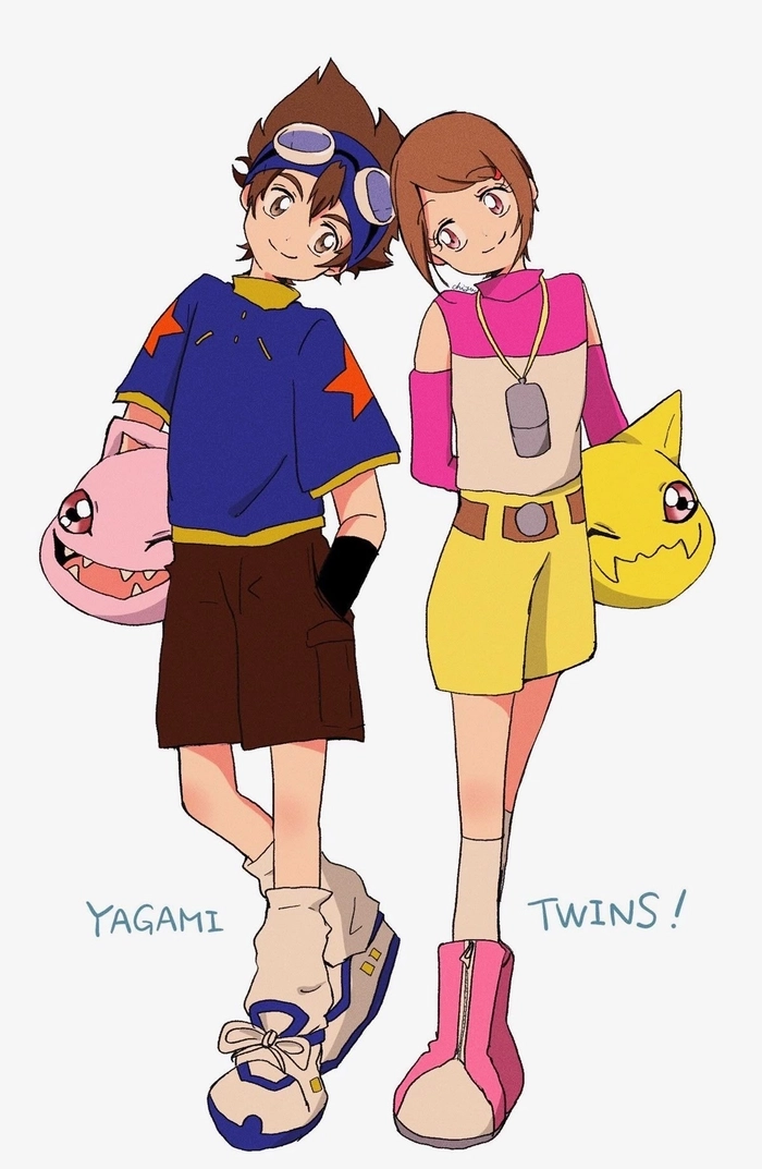 Ảnh cặp đôi anime Taichi cùng Hikari