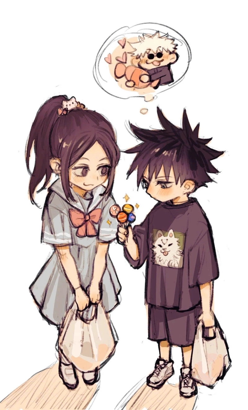 Ảnh đôi Megumi và Tsumiki xinh đẹp