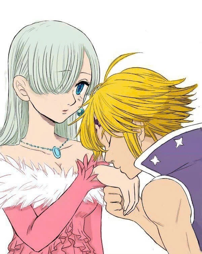 Ảnh đôi Meliodas Elizabeth dễ thương