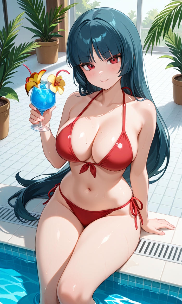 Ảnh gái anime mặc bikini gợi cảm