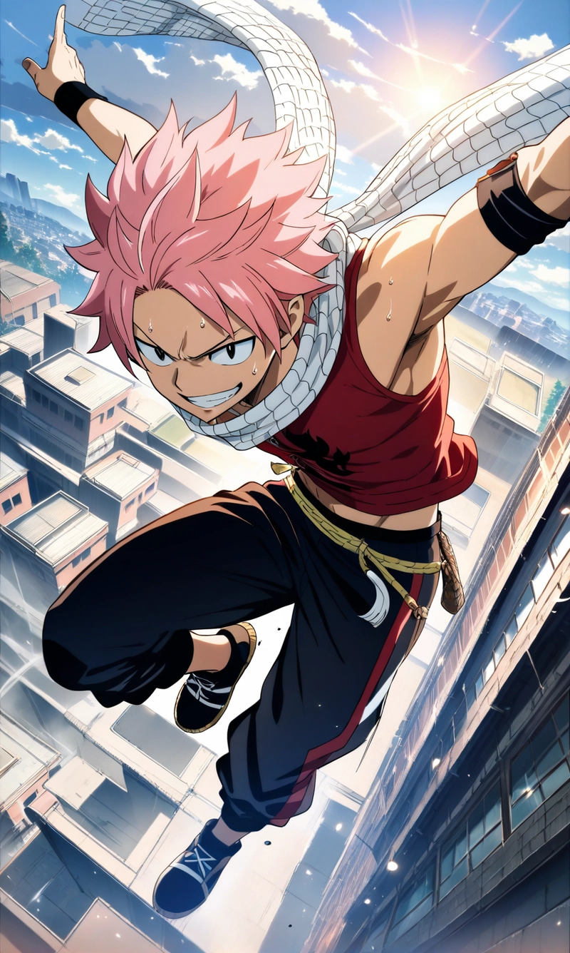 Ảnh natsu dragneel bay nhảy