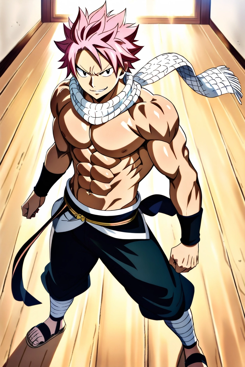 Ảnh natsu dragneel cơ bắp