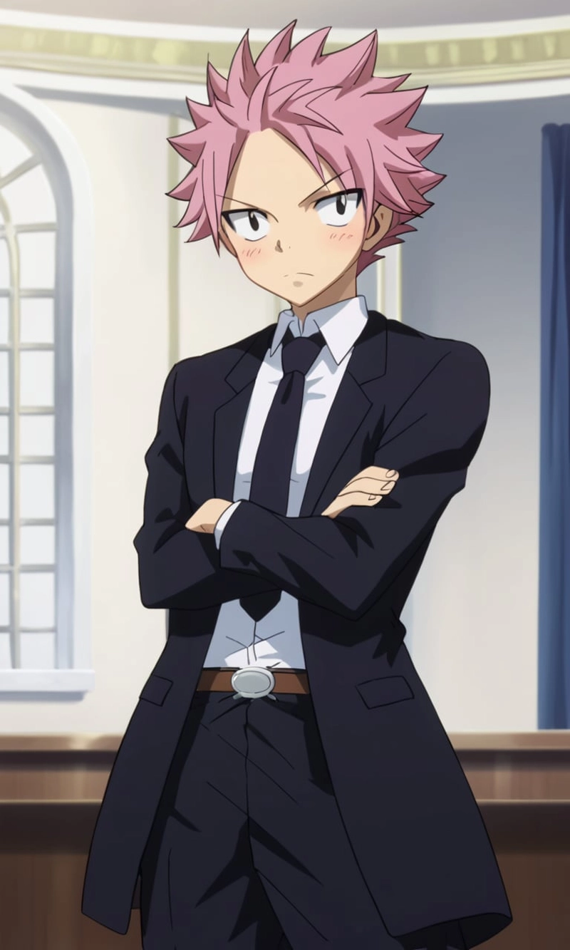 Ảnh natsu dragneel mặc vest