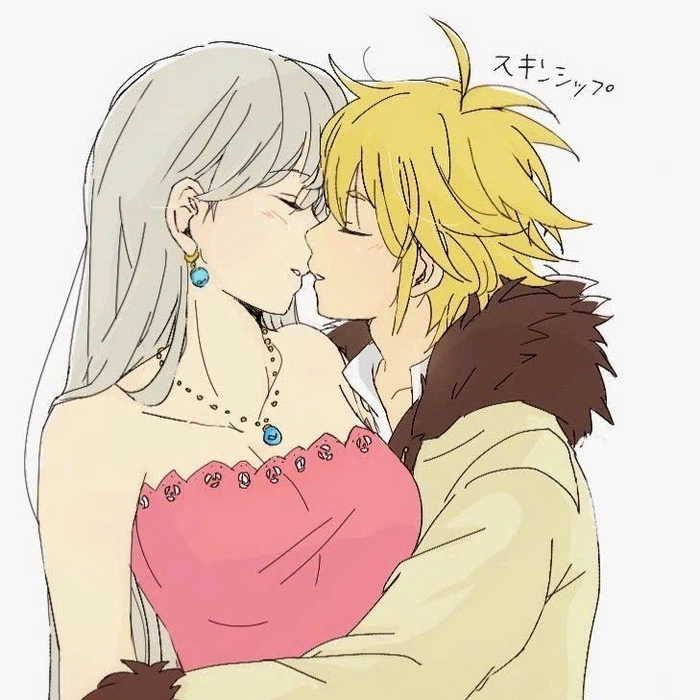 Elizabeth và Meliodas gắn bó