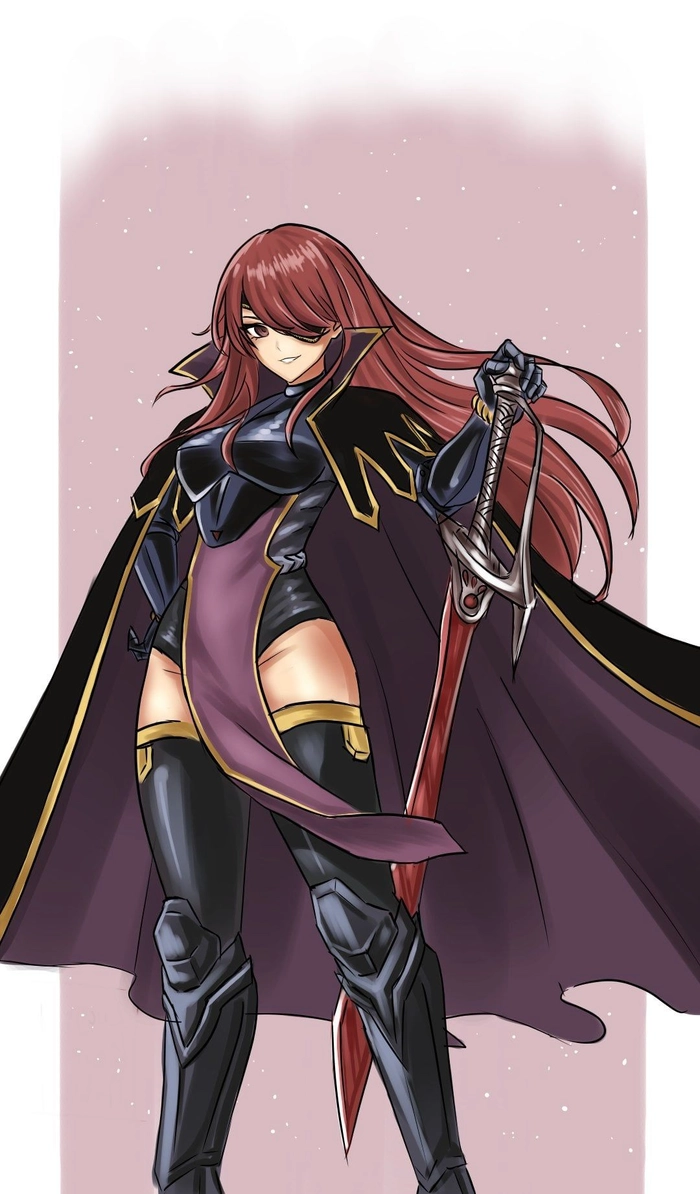 Elsie Crimson fan vẽ