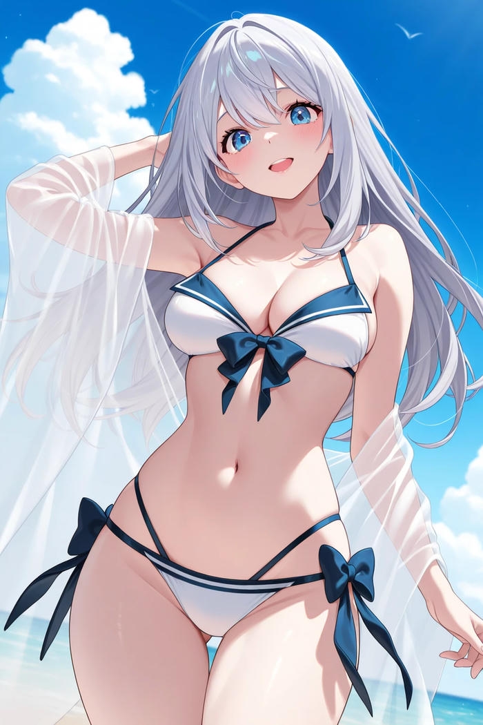 Gái anime mặc bikini cuốn hút